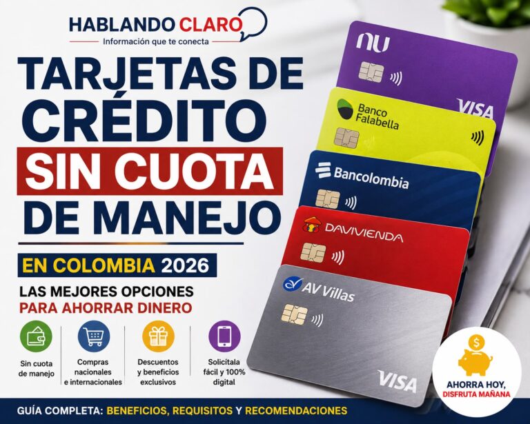 Tarjetas de crédito sin cuota de manejo en Colombia 2026: las mejores ...